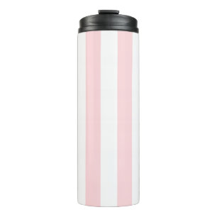 Thermotumbler Babyrosa und Weiß gestreift Thermosbecher