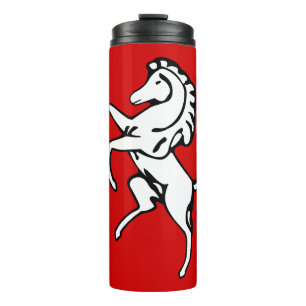 Thermotumbler mit Flagge von Kent County, England Thermosbecher