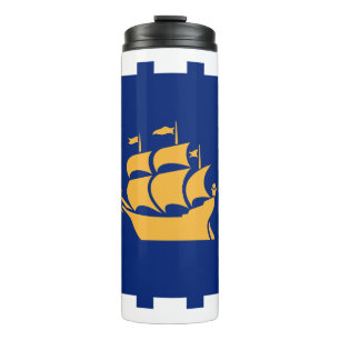 Thermotumbler mit Flagge von Québec City Thermosbecher