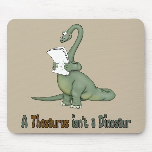 Thesaurus Dinosaur Mousepad (Vorne)