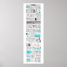 Theseus und Minotaur - Graumythcomix-Streifen Poster