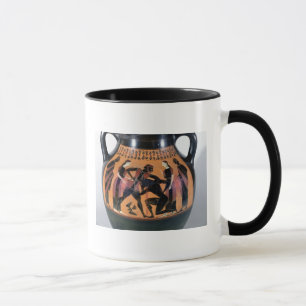Theseus, welches das Minotaur kämpft Tasse