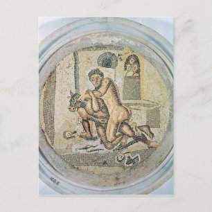 Theseus Wrestling mit dem Minotaur Postkarte