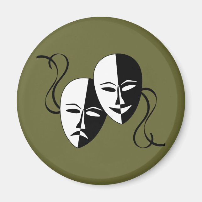 Thespian Mask Magnet (Vorne)