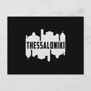 Thessaloniki Griechenland City Skyline Cityscape G Postkarte