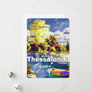 Thessaloniki Griechenland Reise Postkarte Thessalo