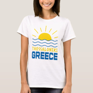 Thessaloniki Griechenland Sonnenschein Und Meeresw T-Shirt