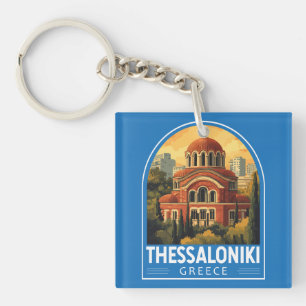 Thessalonique Grèce Agios Pavlos Voyage Art Rétro