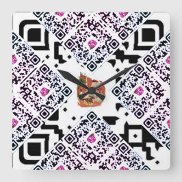 #thesurfingmermaid_Florida Quadratische Wanduhr