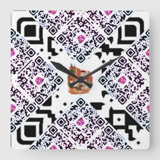 #thesurfingmermaid_Florida Quadratische Wanduhr