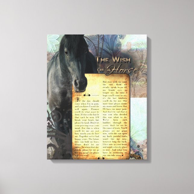 TheWishOfAHorse - Printed Leinwand (Vorderseite)