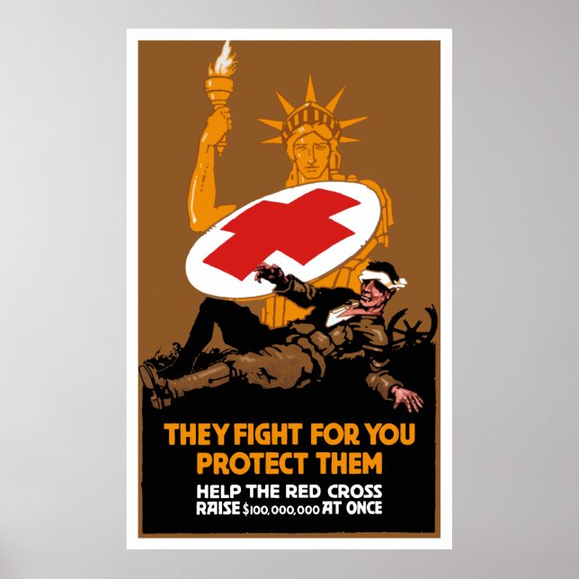 They Fight For You Protect Them Poster (Vorne)