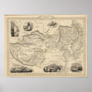 Thibet, Mongolei und Mandchouria Poster