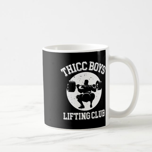 Thicc Boys Lifting Club Funny Gym Mens Kaffeetasse (Rechts)