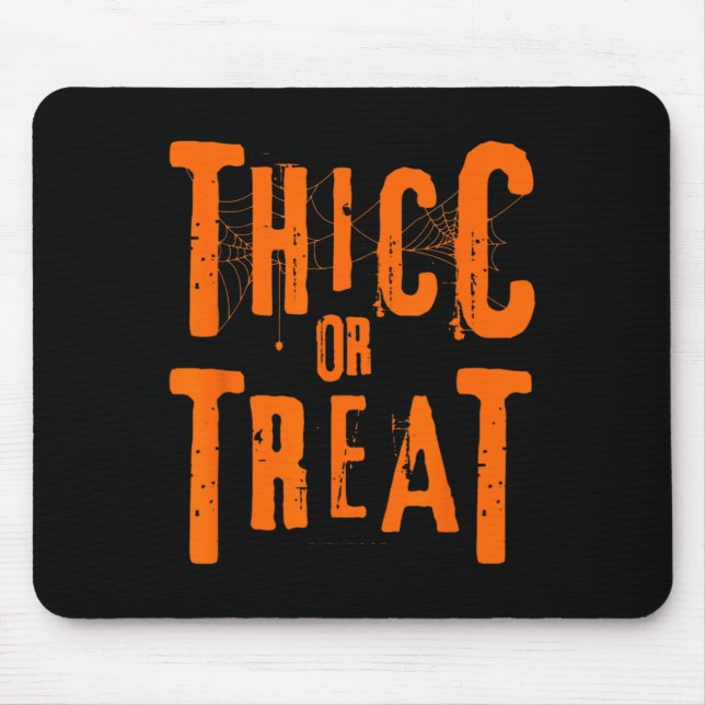 Thicc oder Leckerei Funny Halloween Workout Fitnes Mousepad (Vorne)