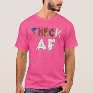 Thick Af Donut Fitness Weightlift T-Shirt