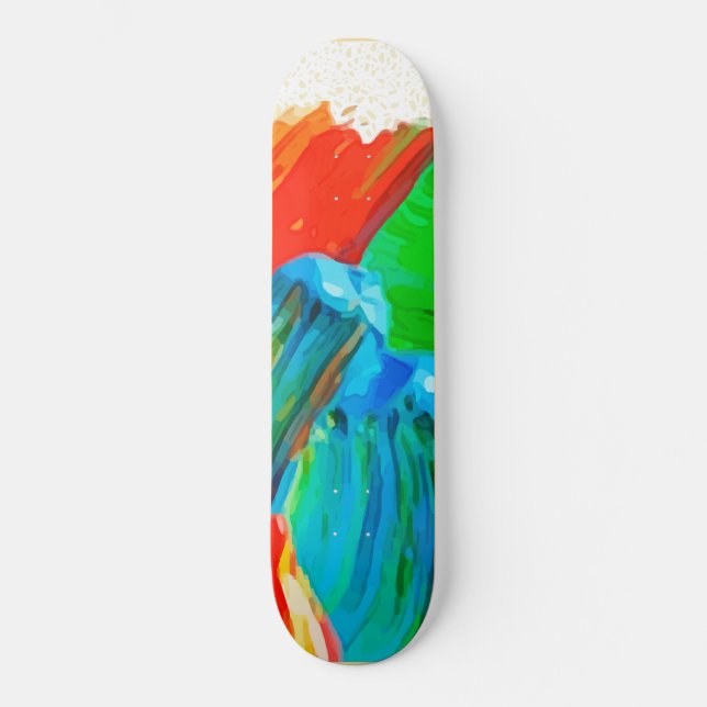 Thick Paint Smear Skateboard (Vorderseite)