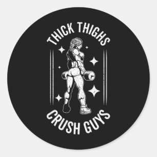 Thick Thights Crush Typ Gym Workout Fitness Bodybu Runder Aufkleber