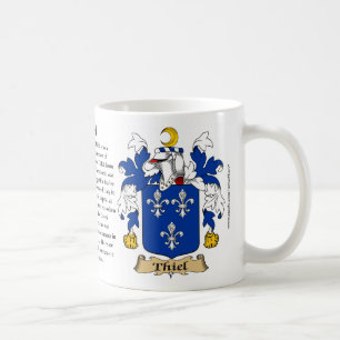 Thiel, der Ursprung, die Bedeutung und das Wappen Kaffeetasse