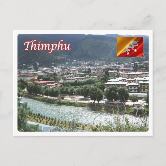 Thimphu - postkarte (Vorderseite)