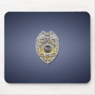 Thin Blue Line Abzeichen Mousepad