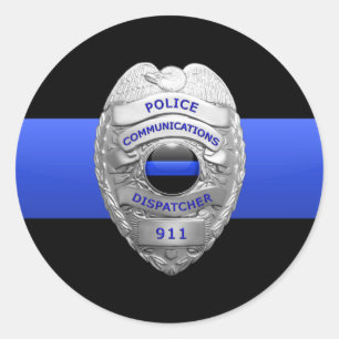 Thin Blue Line Abzeichen Sticker