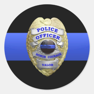 Thin Blue Line Abzeichen Sticker