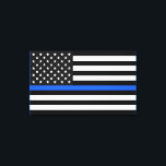 Thin Blue Line American Flag Leinwanddruck<br><div class="desc">Thin Blue Line ist das Symbol used by law enforcement.</div>
