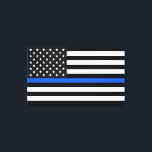 Thin Blue Line American Flag Leinwanddruck<br><div class="desc">Thin Blue Line ist das Symbol used by law enforcement.</div>