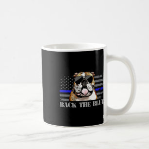 Thin Blue Line American Flag Police Dog Kaffeetasse