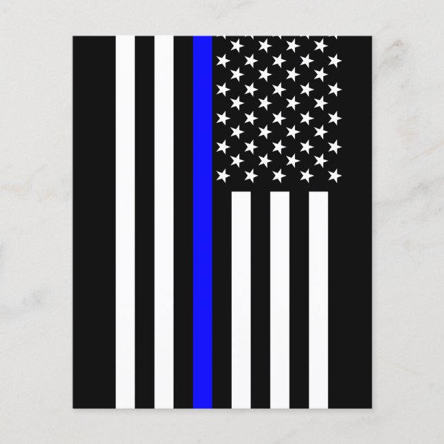 Thin Blue Line American Style Flyer (Vorne)