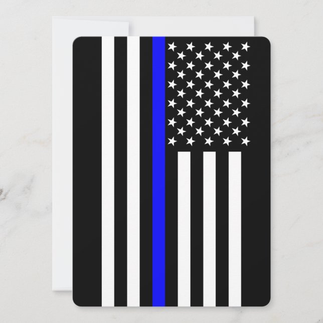 Thin Blue Line amerikanischer Stil (Vorderseite)