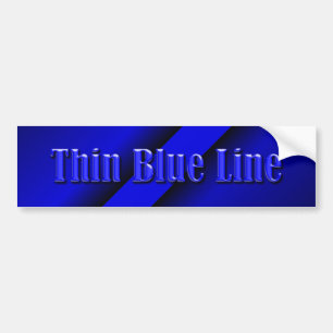 Thin Blue Line Autoaufkleber