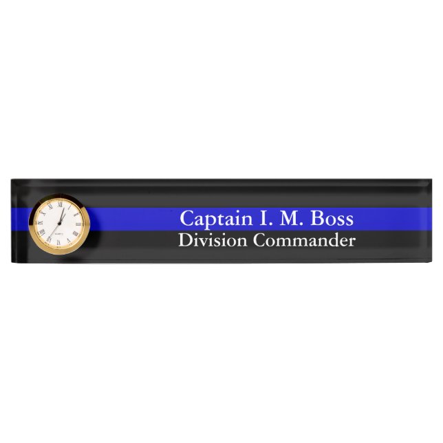 Thin Blue Line - Beängstigender, irreführender Fla Namensplakette (Vorderseite)