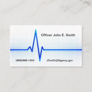 Thin Blue Line Business Card Visitenkarte