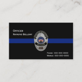 Thin Blue Line Business Card Visitenkarte