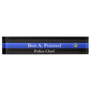 Thin Blue Line - Chief Star Rank Namensplakette