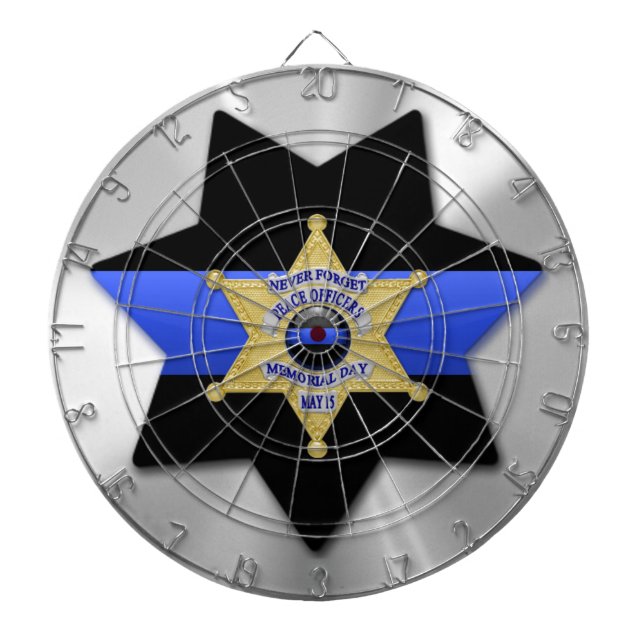 Thin Blue Line Dartscheibe (vorne)