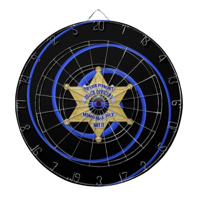 Thin Blue Line Dartscheibe (vorne)