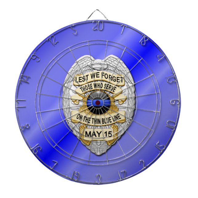 Thin Blue Line Dartscheibe (vorne)