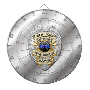 Thin Blue Line Dartscheibe