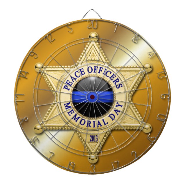 Thin Blue Line Dartscheibe (vorne)