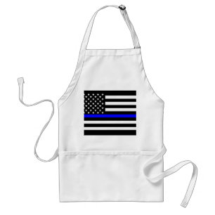 Thin Blue Line Display Decor Schürze