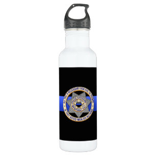 Thin Blue Line Edelstahlflasche