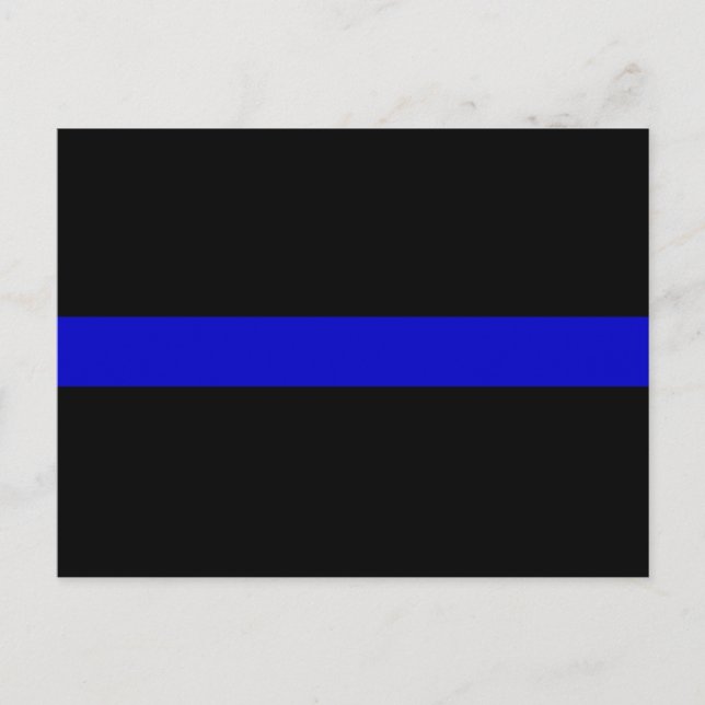 Thin Blue Line - Einhaltung der polizeilichen Rech Postkarte (Vorderseite)