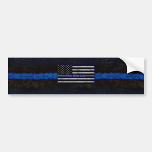 Thin Blue Line Flag Autoaufkleber