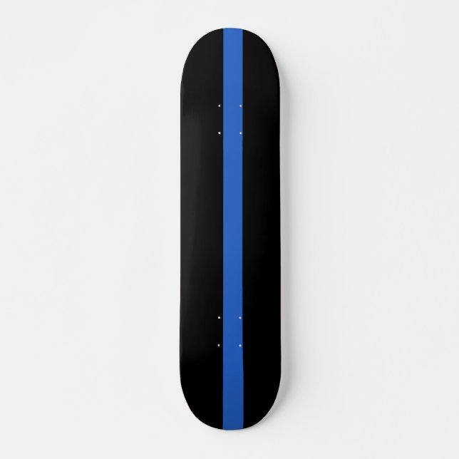 Thin Blue Line Flag police solidarity symbol usa a Skateboard (Vorne)