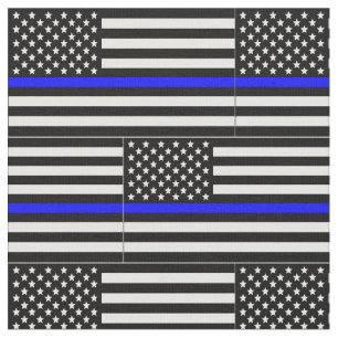 Thin Blue Line Flag Stoff