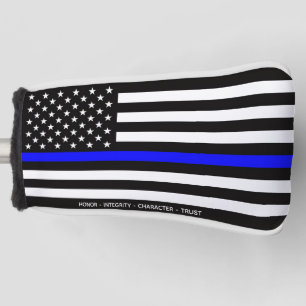Thin Blue Line Flagge (Vereinigte Staaten) Golf Headcover