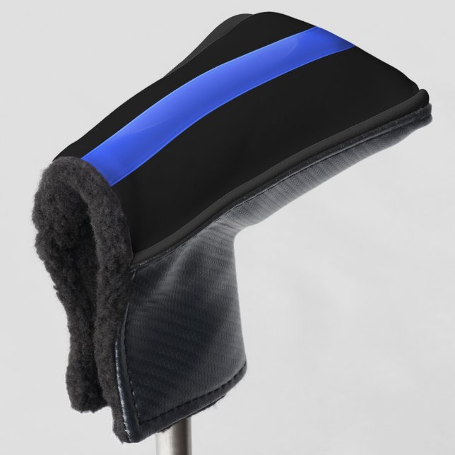 Thin Blue Line Golf Head Cover Golf Headcover (3/4 Vorderseite)